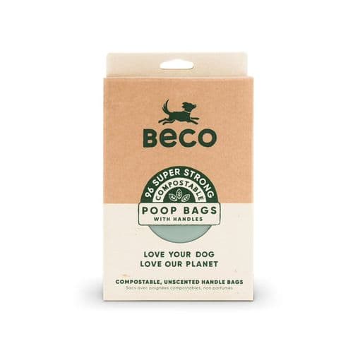 Beco Compostable Poop Bags with Handles 96pk