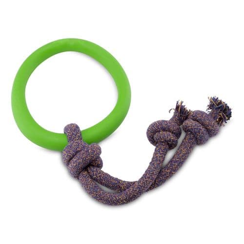 Beco Natural Rubber Hoop on Rope Green