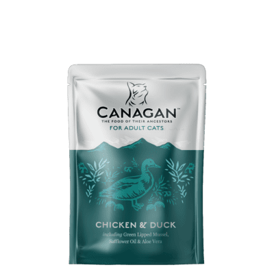 Canagan Wet Cat Food: Pouch Adult Chicken & Duck 8x85g