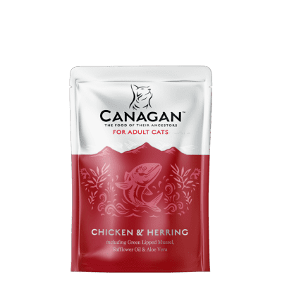 Canagan Wet Cat Food: Pouch Adult Chicken & Herring 8x85g