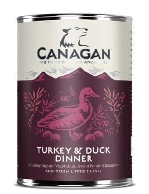 Canagan Wet Dog Food: Turkey with Duck Dinner 6x400g