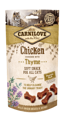 Carnilove Semi Moist Cat Treats Chicken with Thyme 50g