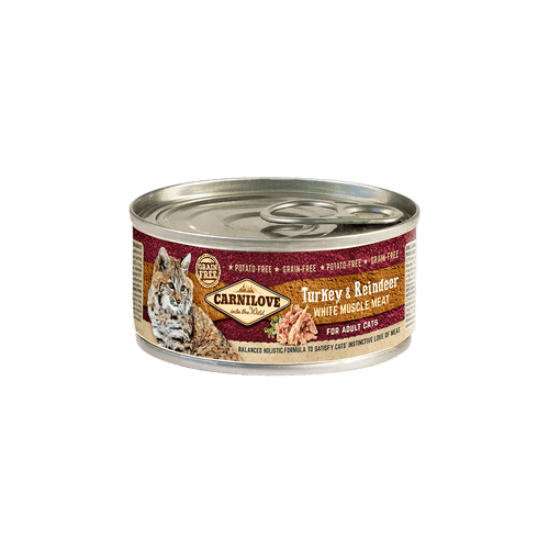 Carnilove Wet Cat Food: Adult Turkey & Reindeer 100g