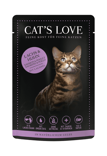 Cats Love Wet Food: Adult Mixed Salmon & Chicken 85g