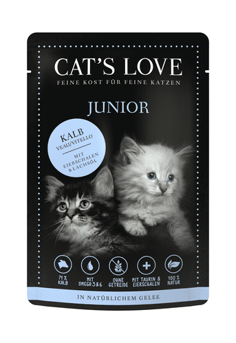 Cats Love Wet Food: Junior Veal 85g