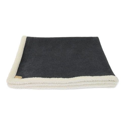 Earthbound Sherpa Pet Blanket Charcoal