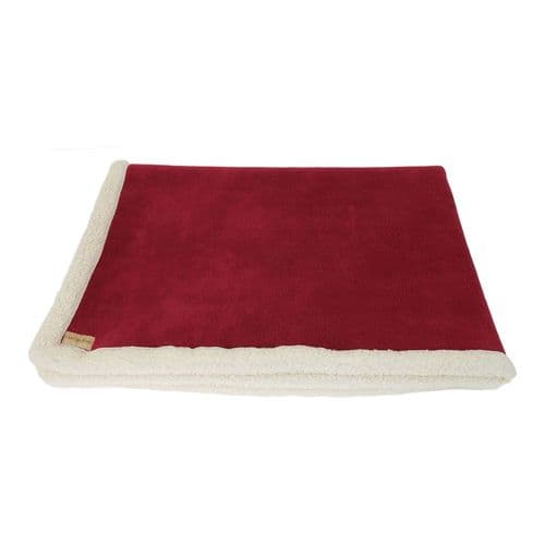 Earthbound Sherpa Pet Blanket Rusted Red