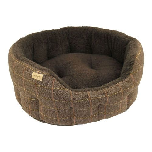 Earthbound Traditional Tweed Bed Brown