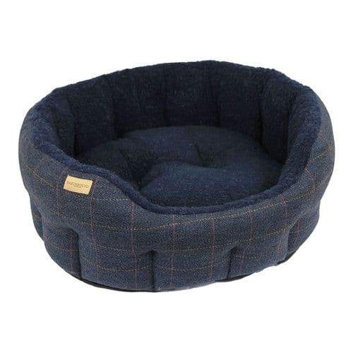Earthbound Traditional Tweed Bed Navy