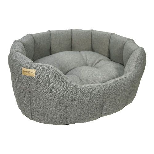 Earthbound Traditional Tweed Bed Steel Grey