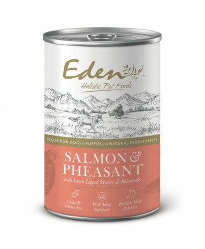 Eden Wet Dog Food: Salmon & Pheasant 400g