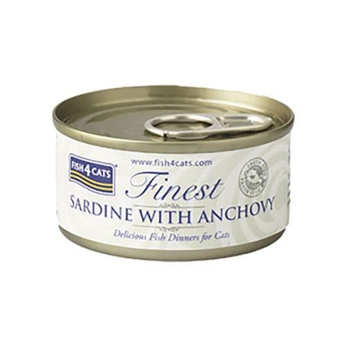Fish4Cats Wet Food: Sardine with Anchovy 10x70g