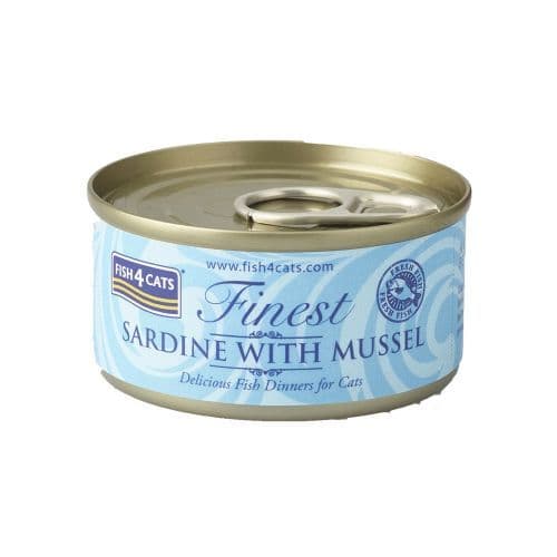 Fish4Cats Wet Food: Sardine with Mussels 10x70g