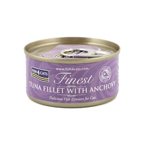 Fish4Cats Wet Food: Tuna Fillet with Anchovy 10x70g