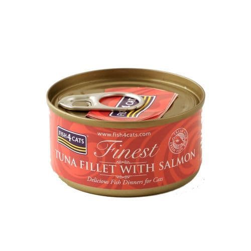 Fish4Cats Wet Food: Tuna Fillet with Salmon 10x70g