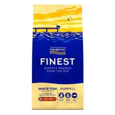 Fish4Dogs Dog Food: Puppy Finest White Fish Large Kibble 6kg