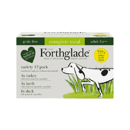 Forthglade Dog Food: Multi Pack Adult Complete Grain Free 12x395g
