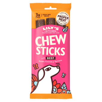 Lily's Kitchen Dog Treats: Chew Sticks with Beef 3pk