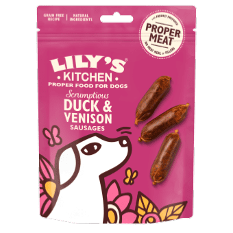 Lily's Kitchen Dog Treats: Duck & Venison Sausages 70g