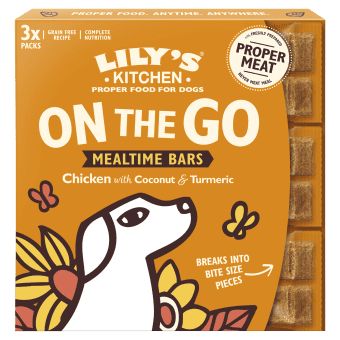 Lily's Kitchen Dog Treats: On the Go Mealtime Bars Chicken 3x40g