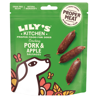 Lily's Kitchen Dog Treats: Pork & Apple Sausages 70g