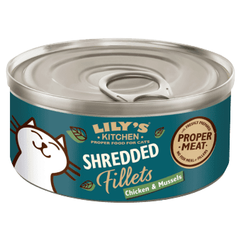 Lily's Kitchen Wet Cat Food: Shredded Fillets Chicken & Mussels 70g