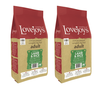 Lovejoys Dog Food: Adult Lamb & Rice 2x12kg