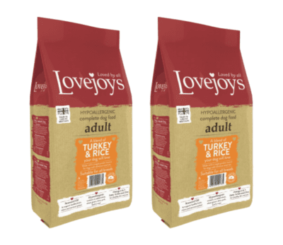 Lovejoys Dog Food: Adult Turkey & Rice 2x12kg