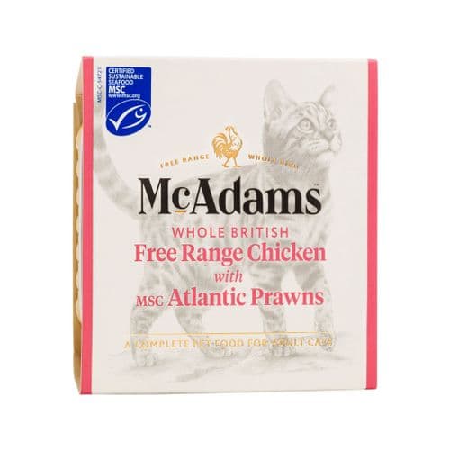 McAdams Wet Cat Food: Free Range Chicken with Prawns 100g