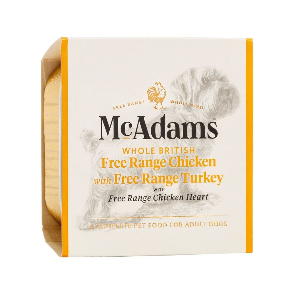 McAdams Wet Dog Food: Free Range Chicken & Turkey with Heart 150g