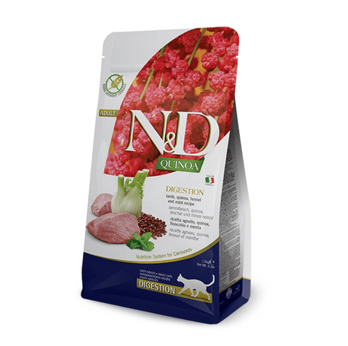 Natural & Delicious Dry Cat Food: Adult Quinoa Digestion Lamb 1.5kg