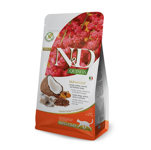 Natural & Delicious Dry Cat Food: Adult Quinoa Skin & Coat Herring 1.5kg