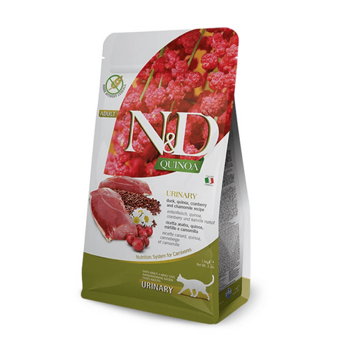Natural & Delicious Dry Cat Food: Adult Quinoa Urinary Duck & Cranberry 1.5kg