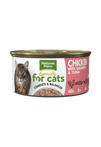 Natures Menu Wet Cat Food: Adult Chicken with Salmon & Tuna 85g