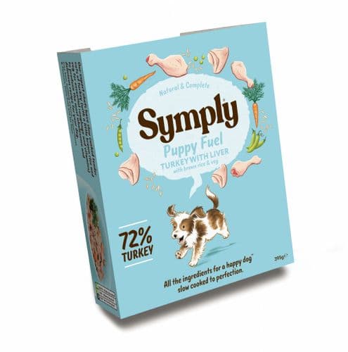 Symply Wet Dog Food: Puppy Turkey with Brown Rice 7x395g