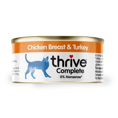 Thrive Wet Cat Food: Chicken Breast & Turkey 75g