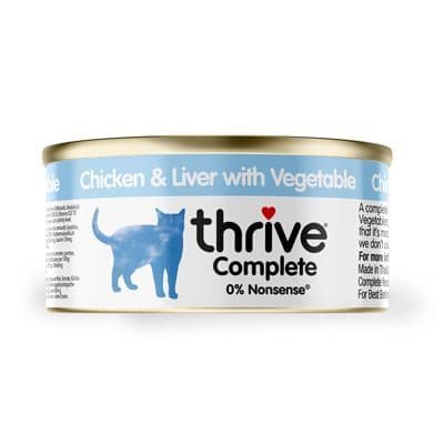 Thrive Wet Cat Food: Chicken & Liver with Vegetable 75g