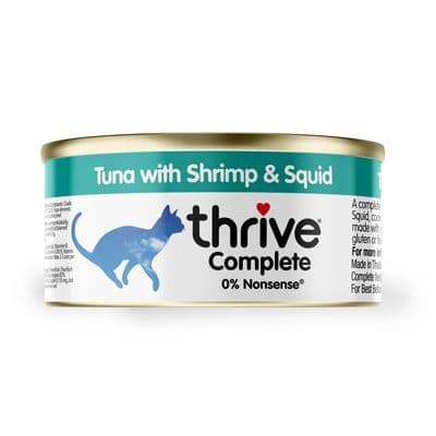 Thrive Wet Cat Food: Tuna with Shrimp & Squid 75g