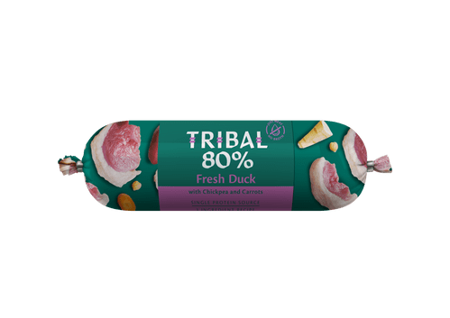 Tribal Wet Dog Food: Duck Sausage 300g