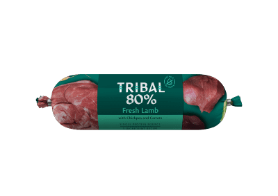 Tribal Wet Dog Food: Lamb Sausage 300g