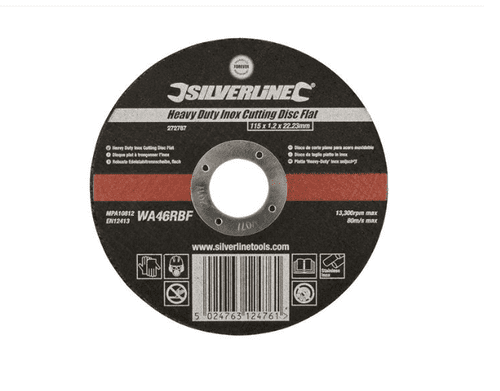 Silverline INOX Cutting Disc 115 x 1.2 x 22.23