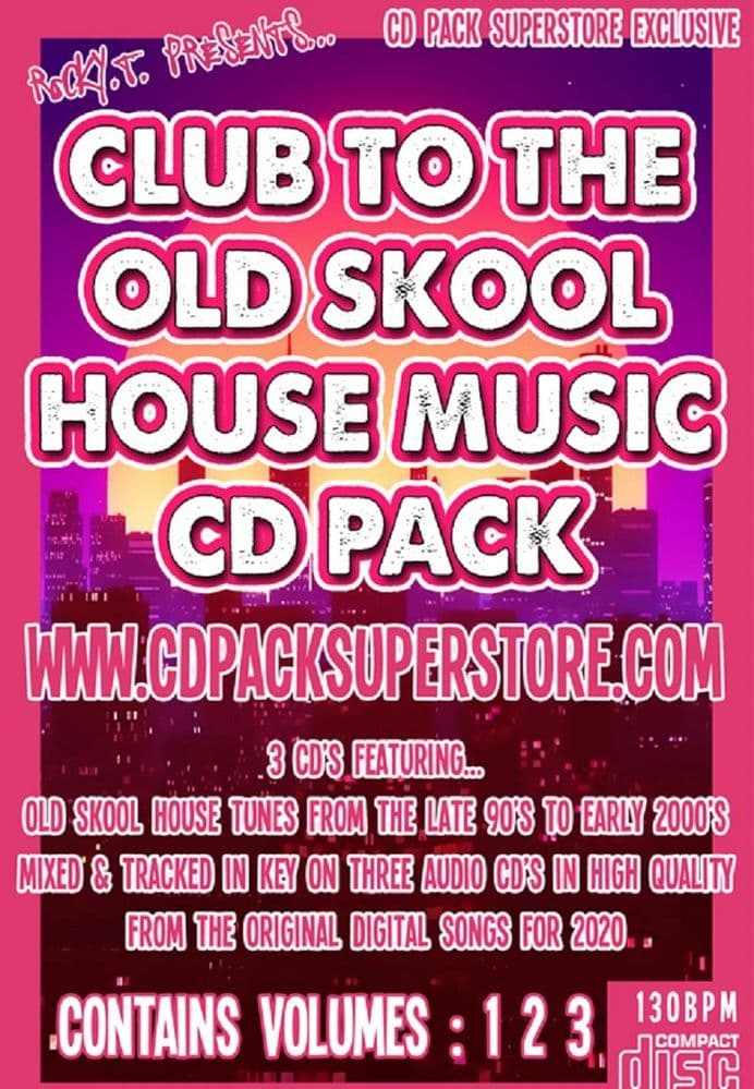 Club To The Old Skool - House Music - Volumes 1,2 &3 - CD Pack