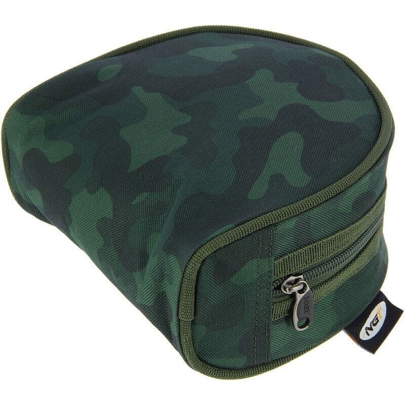 NGT New Camo Padded Fishing Reel Case Bag for Carp Pike Course