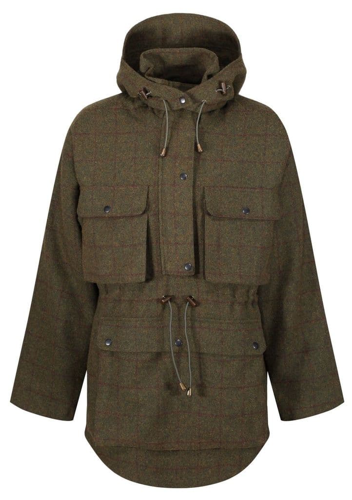Waterproof Blenheim Green Tweed Stalking Smock Jacket Shooting Hunting