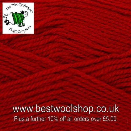 0615 RED - KING COLE COMFORT BABY DK KNITTING YARN 100G