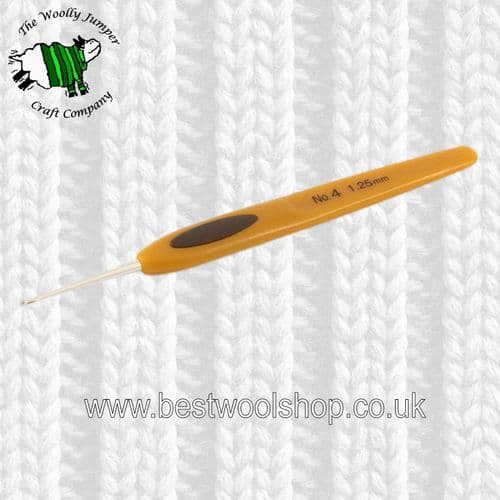 1.25mm CLOVER SOFT TOUCH CROCHET HOOK WITH STEEL HOOK COVER