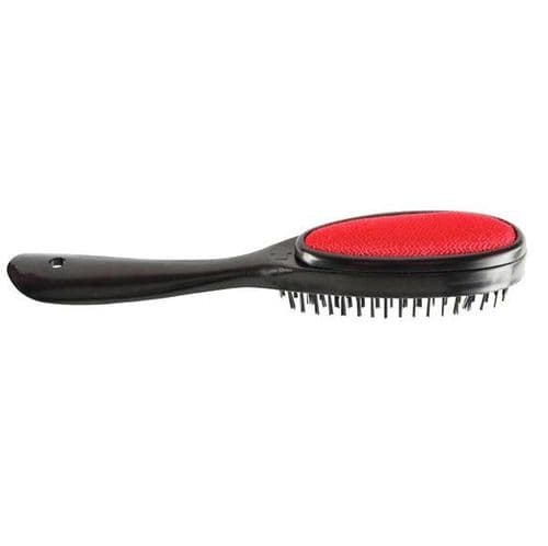 3-IN-ONE - MAGIC LINT BRUSH - BRISTLE CLOTHES BRUSH & SHOE HORN -27 CM - 10.5 INCHES
