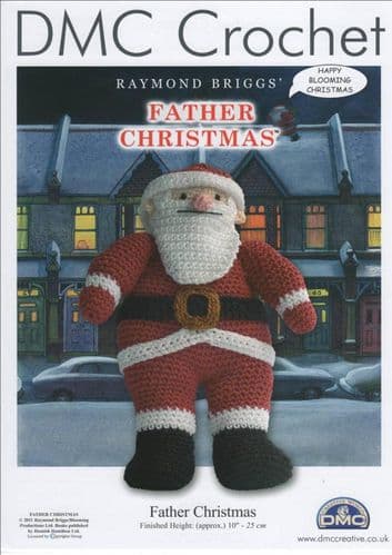 DMC 115006L/64 - FATHER CHRISTMAS CROCHET PATTERN - FINISHED HEIGHT 25CM - 10"